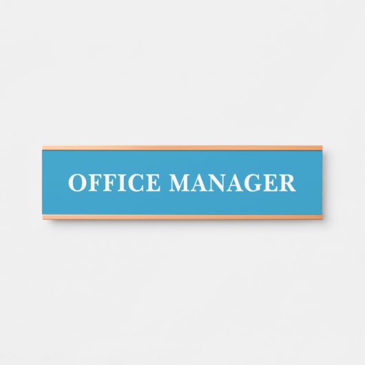 Plaque de porte de bureau moderne professionnelle (Devant)