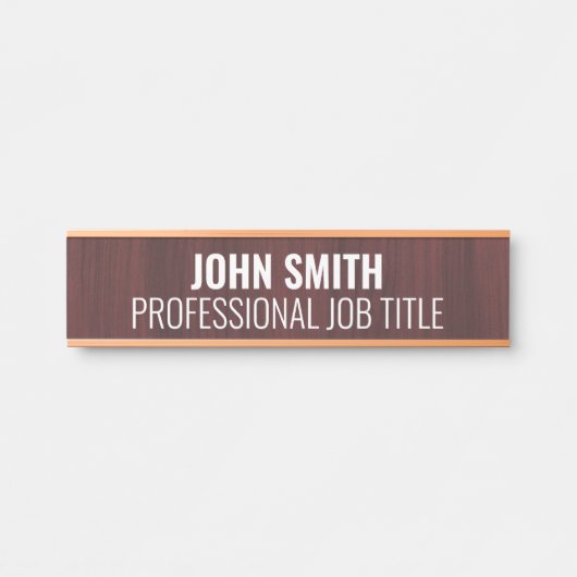 Plaque de porte de bureau moderne professionnelle (Devant)