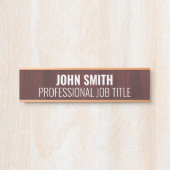 Plaque de porte de bureau moderne professionnelle (Devant)