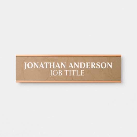 Plaque de porte de bureau moderne professionnelle (Devant)