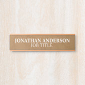 Plaque de porte de bureau moderne professionnelle (Devant)