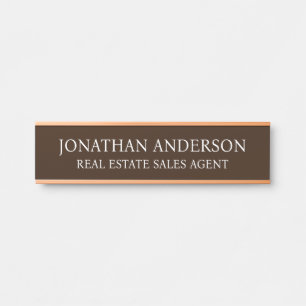 Plaque de porte de bureau moderne professionnelle