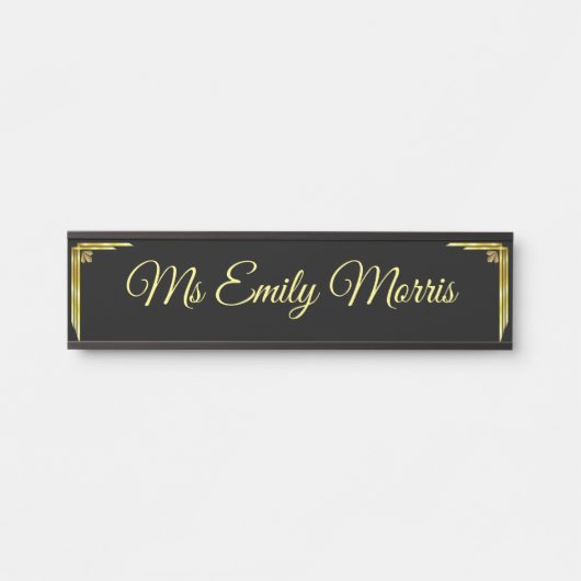 Plaque de porte de bureau personnalisée (Devant)