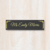 Plaque de porte de bureau personnalisée (Devant)