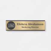 Plaque de porte de bureau professionnel en or (Devant)