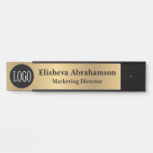 Plaque de porte de bureau professionnel en or (Devant)