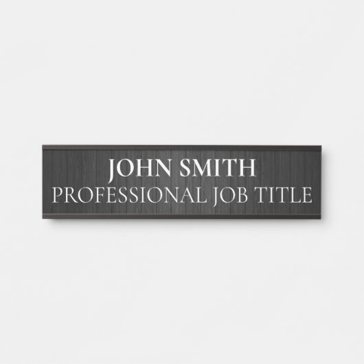 Plaque de porte de bureau professionnel moderne (Devant)