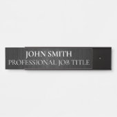 Plaque de porte de bureau professionnel moderne (Devant)