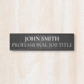 Plaque de porte de bureau professionnel moderne (Devant)
