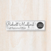 Plaque de porte de logo en marbre moderne (Devant)