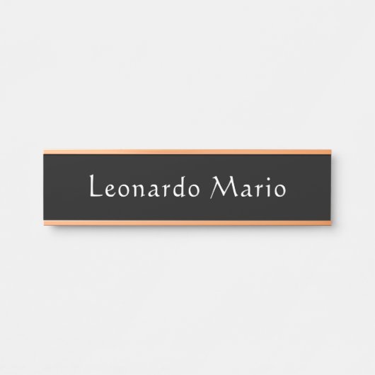Plaque de porte de nom de bureau professionnel (Devant)