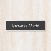 Plaque de porte de nom de bureau professionnel (Devant)