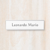 Plaque de porte de nom de bureau professionnel (Devant)