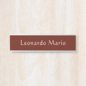 Plaque de porte de nom de bureau professionnel (Devant)