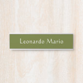 Plaque de porte de nom de bureau professionnel (Devant)