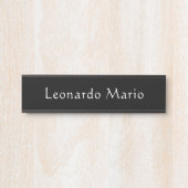 Plaque de porte de nom de bureau professionnel (Devant)