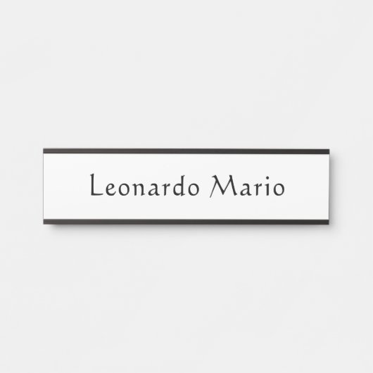Plaque de porte de nom de bureau professionnel (Devant)