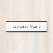 Plaque de porte de nom de bureau professionnel (Devant)