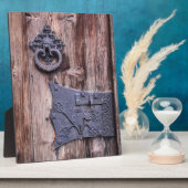 Plaque de porte en bois rustique (Côté)