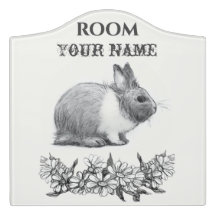 Fluffez le lapin. Carton noir monochrome