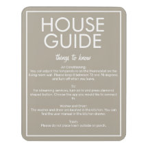 Guide de la maison Beige de base moderne Signet in