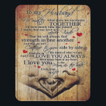 Plaque De Porte Lettre à mon mari | Lovely To My Husband Cadeau<br><div class="desc">C'est un cadeau parfait personnalisé pour lui, ton père, ton mari, ton petit ami. C'est un cadeau idéal pour toutes les saisons. Ces produits sont parfaits pour un pique-nique dans le parc, en rafale, se détendre sur le canapé, décoration murale pour la maison ou comme un couvre-lit élégant. Cadeau du...</div>