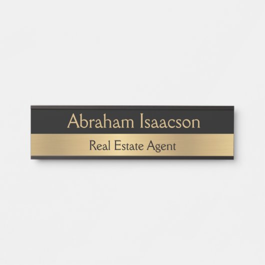 Plaque de porte moderne pour bureau professionnel (Devant)
