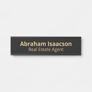Plaque de porte moderne pour bureau professionnel
