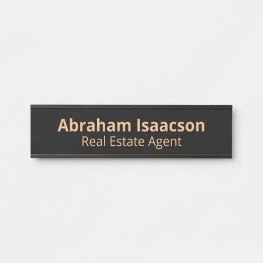 Plaque de porte moderne pour bureau professionnel (Devant)