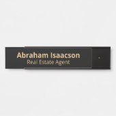 Plaque de porte moderne pour bureau professionnel (Devant)