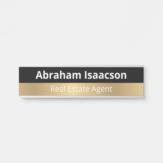 Plaque de porte moderne pour bureau professionnel (Devant)