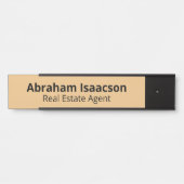 Plaque de porte moderne pour bureau professionnel (Devant)