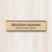 Plaque de porte moderne pour bureau professionnel (Devant)
