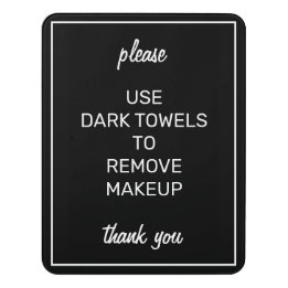 Plaque De Porte Panneau de toilette moderne Noir de base