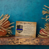 Plaque de prière de police personnalisée en ligne (Côté)