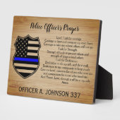 Plaque de prière de police personnalisée en ligne (Côté)