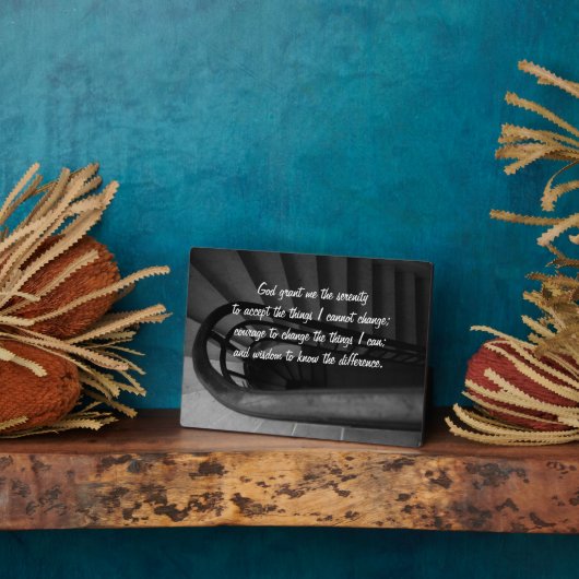 Plaque de prière de sérénité (Côté)