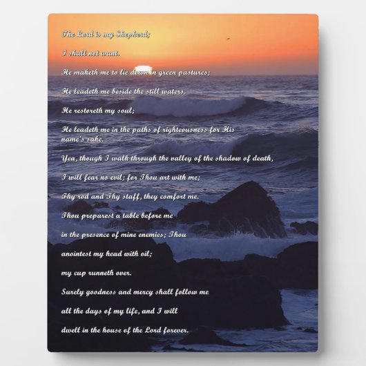 Plaque de prière des bergers (Devant)