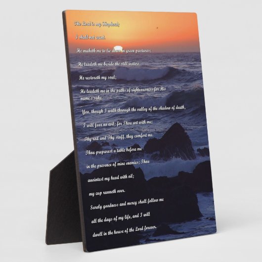 Plaque de prière des bergers (Côté)