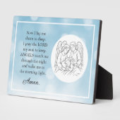 Plaque de prière pour enfants (garçon) basée sur l (Côté)