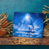 Plaque de rappel de l'ange gardien (Côté)