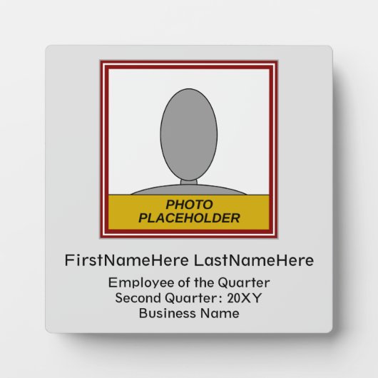 Plaque de reconnaissance du personnel de base enco (Devant)