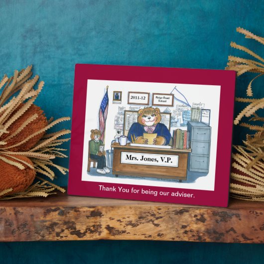 Plaque de reconnaissance ou de récompense de l'adm (Côté)