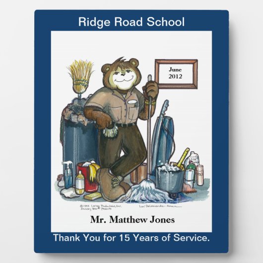 Plaque de reconnaissance ou de récompense du gardi (Devant)