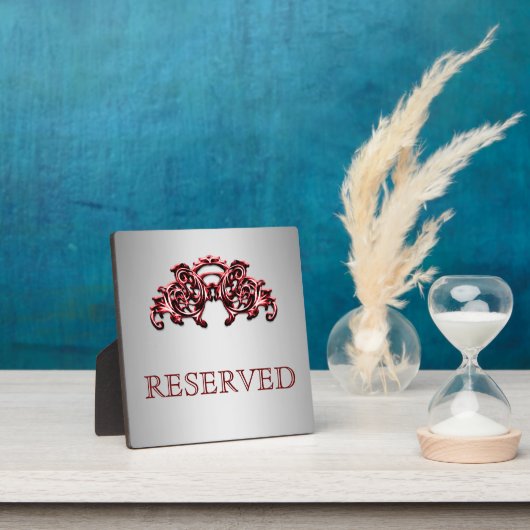 Plaque de restaurant de table réservée (Insitu)