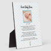 Plaque de service funéraire pour bébés personnalis (Côté)
