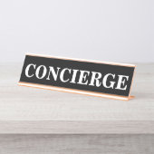 Plaque de signalisation de concierge (Devant)