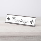 Plaque de signalisation de concierge (Devant)