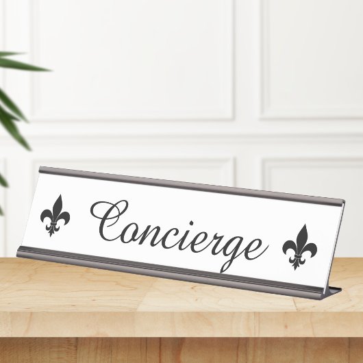 Plaque de signalisation de concierge