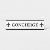 Plaque de signalisation de concierge (Devant)